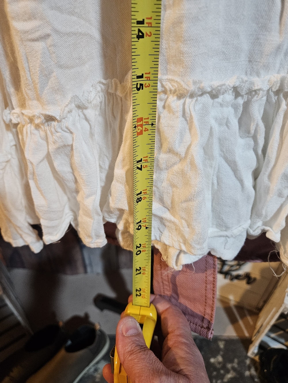 Umgee Boutique White Linen Tank Top Size 1XL - Picture 6 of 6